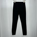 Reformation High & Skinny With Button Fly Jeans in Black Photo 3