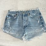 AGOLDE Parker Shorts Button Up Fly Distressed Size 25 Photo 6