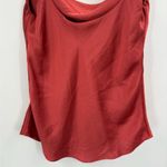 Aritzia Wilfred Orange Coquette Going Out Satin Cowl Neck Camisole Size Medium Photo 9