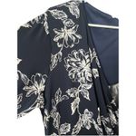 Robbie Bee Signature By  Plus Size Tiered V Neck Navy Floral Dress  Size 2X Photo 4