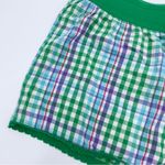 SO  Wear It Declare It Green Plaid Pajama Shorts Size XL Cotton Y2K Retro 2000s Photo 2