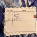 Chico's Women's Blouse Size XL Hi Low Top Blue Purple Floral Print Art Too Wear A Photo 12