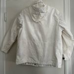 VTG 90’s Y2K LL Bean Jacket Womens L White Nautical Windbreaker Sailing Hooded. Size L Photo 1