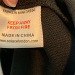 Solace London  Franklin Mini Dress Black Halter Neck Cut Out Open Back Photo 7