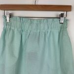 Lauren James NWT  Seersucker Skirt Sz S Scalloped Hem Mint‎ Stripe Pockets Preppy Photo 1