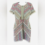 Adelyn Rae  Anthropologie Woven Jaylene Lined Dress Multi Color Size Small Photo 1