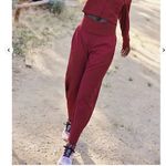 Free People #117 NWT Never Better Structured Sweatpants in Crimson Photo 1