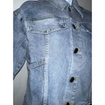 LNDN Denim Landon Denim Cutout Waist Classic Denim Jacket NWT‎ Size XXS Blue Photo 4