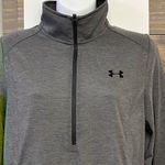 Under Armour  Women’s Heather Gray Zip Pullover Long Sleeve Mock Neck Shirt- Med Photo 1