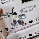 Betsey Johnson Pink Black Rhinestone Backpack Women’s Bee Bag Photo 11