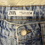 ZARA  High Waisted Mom Jeans Acid Wash Straight Leg Denim Size 6 Photo 6