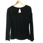 Columbia  Black Scoop Neck Teardrop Back Long Sleeve T-Shirt S Photo 1