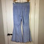 Aerie  Womens Medium Velour Flare Leg Drawstring Waist Lounge Pants‎ Blue Photo 1