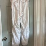 Caslon  Women's L White 100% Linen Summer Fall Long Slacks Pants Trousers Photo 2