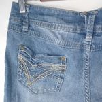 Mudd 9 32x11 Dark Wash Jeans Long Shorts Juniors Photo 3