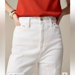 J.Crew  Petite Five‎ Pocket Wide Leg Jean in White Wash Size 32P Fisherman Photo 4