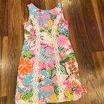 NWOT Lilly Pulitzer for Target Nosey Posey Shift Dress Sz 2 Blue Photo 0