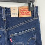 Levi's NWT Ribcage Straight Ankle High Rise Distressed Dark Wash Denim Jeans 27 Photo 3