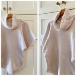 margaret o'leary Margaret O’Leary Chunky Knit Cowl Neck Poncho Sweater, Short Sleeves sz. S Photo 9