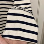 Gap  Ivory Navy Striped Iconic Boatneck 3/4 to Long Sleeve Shirt Dress Photo 6