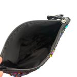Victoria's Secret  Rainbow Sequin Makeup Bag Clutch Wristlet‎ Strap Zip Pouch Photo 7