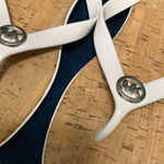Michael Kors Women's Flip Flops Size 7 White Photo 1