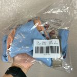 J. Crew Womens Bikini Bottom Small Baby Blue Curved High Waist Cheeky Swim Beach Photo 7