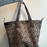 Tommy Hilfiger Y2K Stylish Leather and Canvas Tote Bag Photo 1
