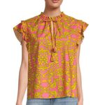 MISA Los Angeles NWT  Basia Paisley Keyhole Top In Color Flra  Splendido Photo 1