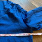 Joie  Silk Blouse Shirt Vneck Tunic Royal Blue XS X-Small Top Shirt Photo 6
