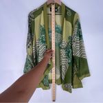 Antthony Green Kimono Paisley Print Sheer Chiffon Draped Open Front Cardigan M Size M Photo 9