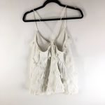 Derek Lam 10 Crosby Womens Fringe Cami Top Cotton Blend Flowy White 2 Photo 4
