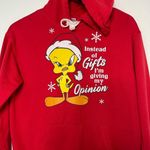 Looney Tunes Tweety Bird Christmas red Sweatshirt Hoodie Photo 3
