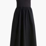 J.Crew  Black Bow-strap knit Midi dress Size Large Photo 0