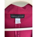 Simply Styled Berry Blazer Feminine Polished Business Professional Autumn Winter Pink Size L Photo 7