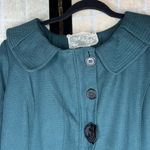 Nick & Mo Anthropologie Teal Pea Coat Blue Size M Photo 2