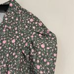 Maje  rakita puff sleeve woven pleated mini dress belted floral sage cottagecore Photo 10