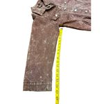 Thrill Jeans Women’s Burgundy Acid Washed Denim Long Jacket/Dress, Size Large Red Photo 11