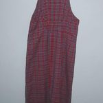 Country Wear M Y2K Plaid Maxi Overalls Jumper Dress in Red Size M Photo 3