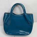 Kate Spade New York Lazuli Pretty Penny Treesh Patent Leather Satchel Bag Purse Blue Photo 4