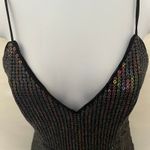 X by NBD Sequin Mini Cocktail Dress XS Ruffle Y2K LBD Whimsigoth Vampy Clubwear Photo 3