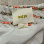 Maeve  Anthropologie Lucaya Tweed Twirl Swing Ivory Gold Stitch Skirt Size 12 USA Photo 3