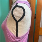 Bozzolo Ribbed Sleeveless razorback Purple Tank Top Photo 4