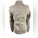 Kensie Jeans Women’s Small Lightweight Khaki pocket zip front Utility Jacket Photo 2