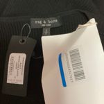 Rag and Bone NWT Black Asher Rib Knit Long Sleeve Square Neck Bodycon Midi Dress S Photo 6