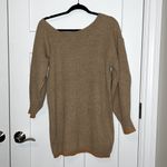 VICI NWT  Dennis Off the Shoulder Belted Mini Long Sleeve Sweater Dress Photo 2