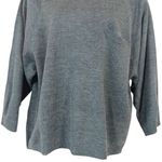 Vintage Beldoch Popper Gray Dolman Sleeve Sweater Size L Photo 2