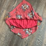 Sadie & Sage floral cropped top. It is a coral Photo 2