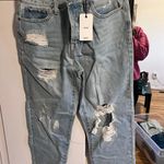 Forever 21 High Rise Distressed Mom Jeans Photo 0