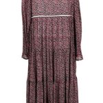 Christy Dawn  The Paloma Midi Dress Pink Comfrey Ditsy Floral Printed Flowy Large Photo 4